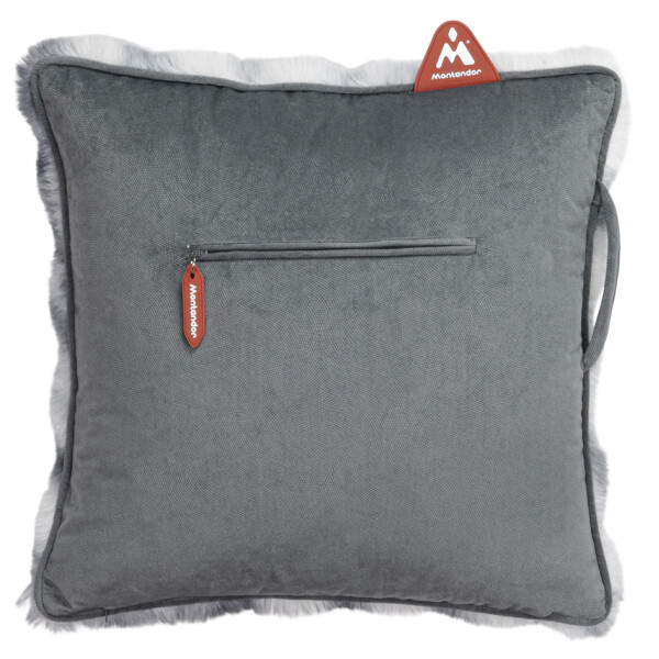 Montandor Wärmekissen mit Heat Pad, pelzig, grau