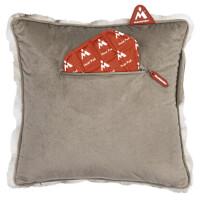 Montandor Wärmekissen mit Heat Pad, pelzig, grau