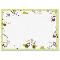 sigel Papier-Schreibunterlage "Little Heroes",...