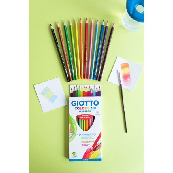 GIOTTO Buntstifte COLORS 3.0 ACQUARELL, 12er Kartonetui