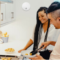 LogiLink Rauchmelder, extra flach, 85 db, weiß