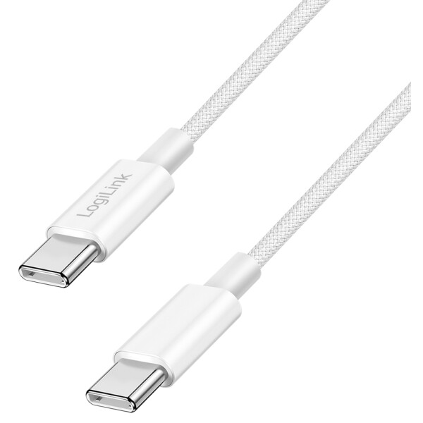 LogiLink USB 2.0 Kabel, USB-C - USB-C Stecker, 1,5 m, blau