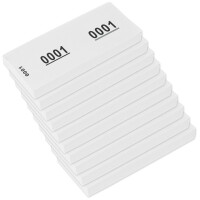 kangaro Nummernblock 1-1000, 105 x 42 mm, weiß