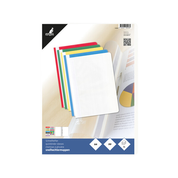 kangaro Schnellhefter, DIN A4, aus PP, farbig sortiert