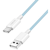 LogiLink USB 2.0 Kabel, USB-A - USB-C Stecker, 1,5 m, blau