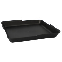 PAPSTAR Circulware Mehrweg-Schale, eckig, 3-geteilt, schwarz