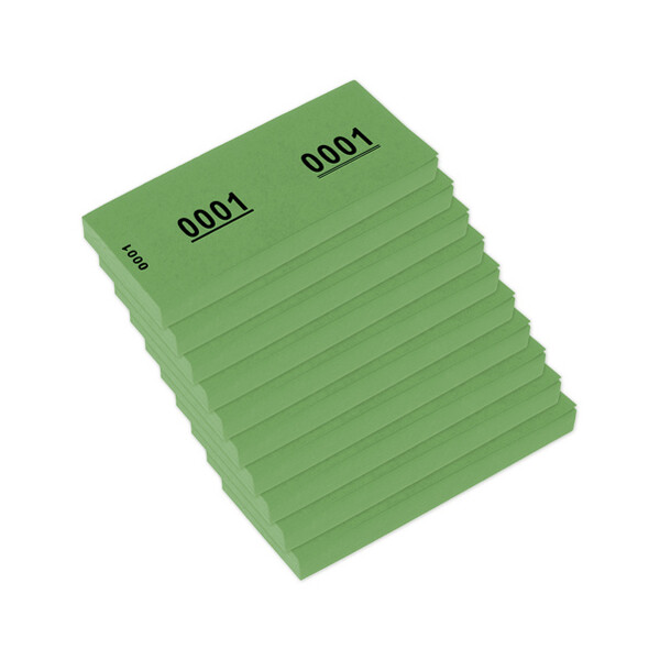 kangaro Nummernblock 1-1000, 105 x 42 mm, grün