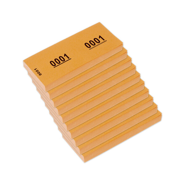 kangaro Nummernblock 1-1000, 105 x 42 mm, grün