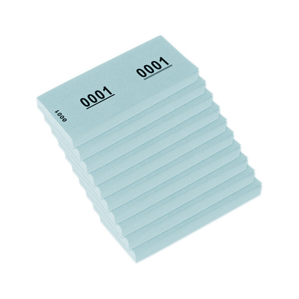 kangaro Nummernblock 1-1000, 105 x 42 mm, grün