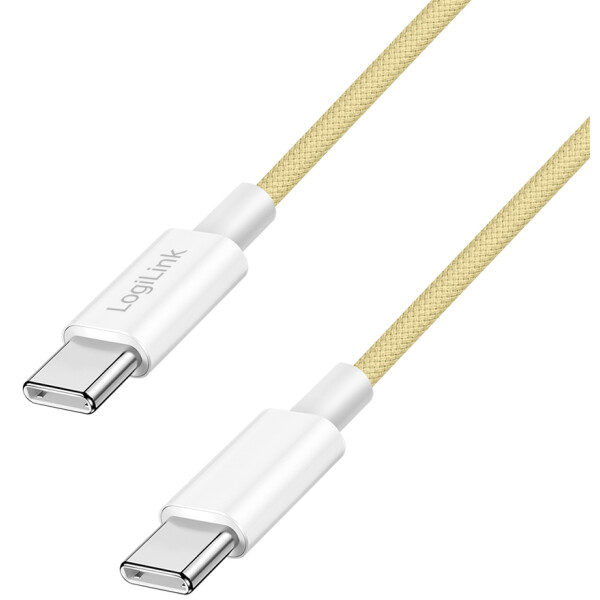 LogiLink USB 2.0 Kabel, USB-C - USB-C Stecker, 1,0 m, weiß