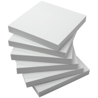 sigel Haftnotizen, 75 x 75 mm, blanko, weiß