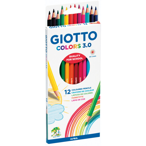 GIOTTO Buntstifte COLORS 3.0, sechseckig, 24er Kartonetui