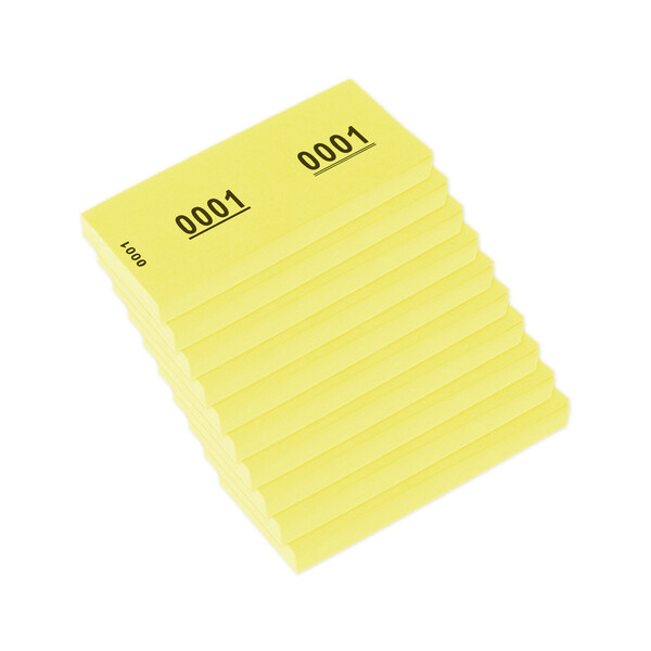 kangaro Nummernblock 1-1000, 105 x 42 mm, orange