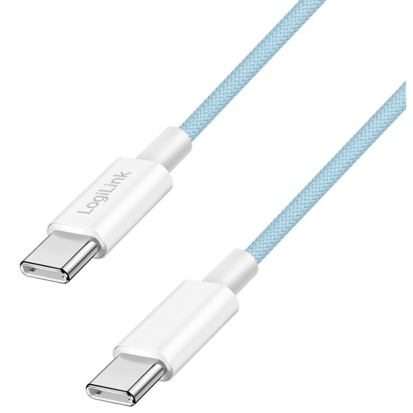 LogiLink USB 2.0 Kabel, USB-C - USB-C Stecker, 0,5 m, rosa