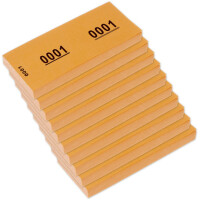 kangaro Nummernblock 1-1000, 105 x 42 mm, rosa