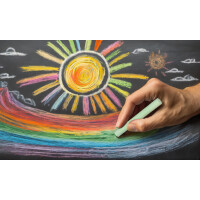 kangaro Wandtafelkreide, rund, farbig sortiert