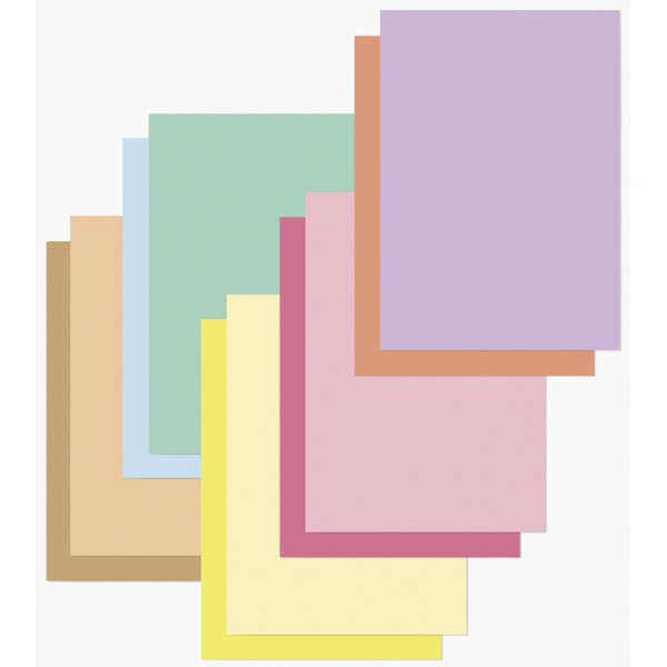 folia Tonpapier- und Fotokarton-Block PASTEL, A6, 60 Blatt