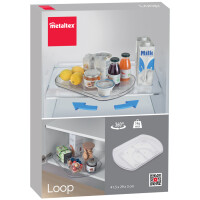 metaltex Drehplatte Loop, Kunststoff, transparent