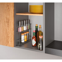 metaltex Gewürzregal In & Out LAVA, ausziehbar,...