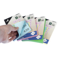 kangaro Nummernblock 1-500, farbig sortiert