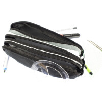 kangaro Schlamper-Etui, 3 Fächer, grau weiß...