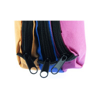 kangaro Schlamper-Etui, 3 Fächer, orange blau fuchsia