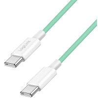 LogiLink USB 2.0 Kabel, USB-C - USB-C Stecker, 0,5 m, blau