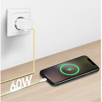 LogiLink USB 2.0 Kabel, USB-A - USB-C Stecker, 1,0 m, blau