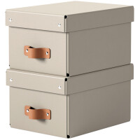 LEITZ Aufbewahrungsbox-Set Puro, Karton, 7 Liter, beige