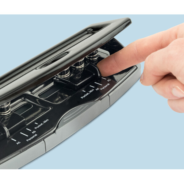 RAPESCO Mehrfachlocher für Terminplaner, schwarz