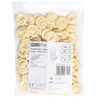 HYGOSTAR Latex-Fingerlinge, puderfrei, weiß, L