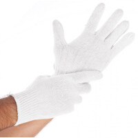 HYGONORM Baumwoll-Handschuh Cuff Light, L, weiß