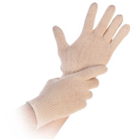 HYGONORM Baumwoll-Handschuh Cuff Light, L, weiß