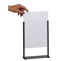 EUROPEL Tischaufsteller, DIN A5, Metall, schwarz