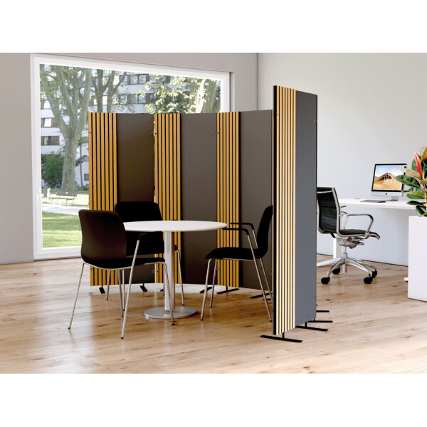 kerkmann Trennwand Oxford, (B)600 x (H)1.650 mm, anthrazit