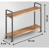 metaltex Gewürzregal York LAVA, 2 Etagen