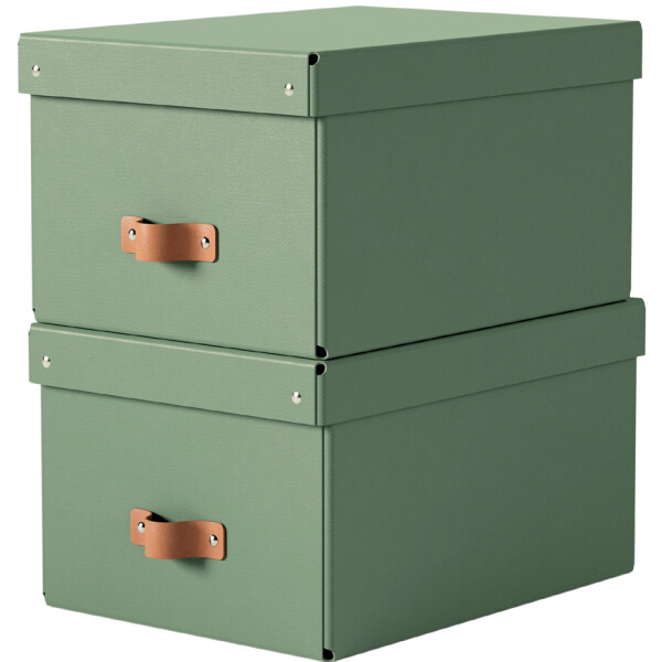 LEITZ Aufbewahrungsbox-Set Puro, Karton, 17 Liter,salbeigrün
