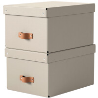 LEITZ Aufbewahrungsbox-Set Puro, Karton, 17 Liter,salbeigrün