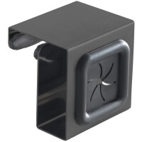 metaltex Handtuchhalter, zum Einhaken, eckig, schwarz grau