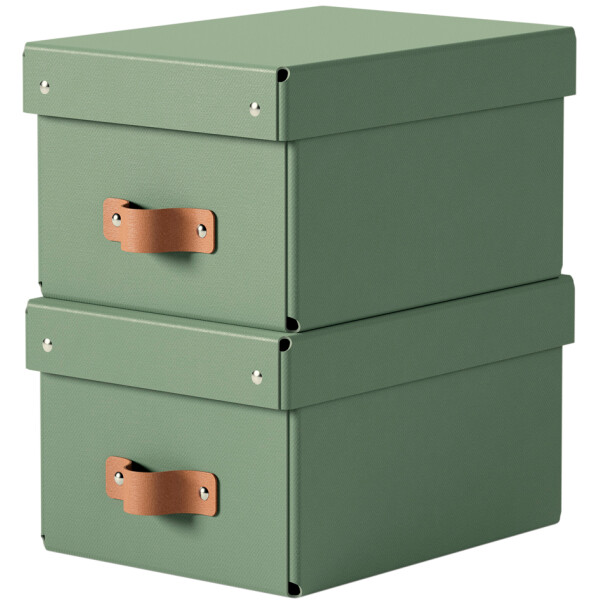 LEITZ Aufbewahrungsbox-Set Puro, Karton, 7 Liter, schwarz