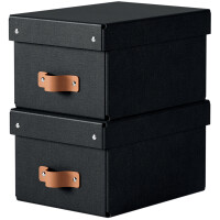 LEITZ Aufbewahrungsbox-Set Puro, Karton, 7 Liter, schwarz