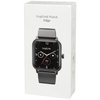 LogiLink Smartwatch "Edge", 1,83" LCD-Touchscreen, schwarz