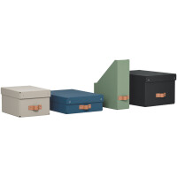 LEITZ Aufbewahrungsbox-Set Puro, Karton, 8 Liter, schwarz