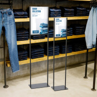 EUROPEL Infoständer, DIN A4, Metall, schwarz