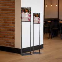 EUROPEL Infoständer, DIN A4, Metall, schwarz