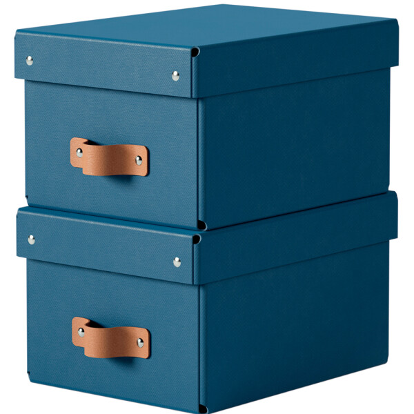 LEITZ Aufbewahrungsbox-Set Puro, Karton, 7 Liter, nachtblau