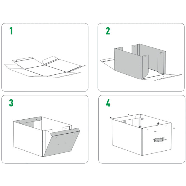 LEITZ Aufbewahrungsbox-Set Puro, Karton, 7 Liter, nachtblau