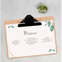 EUROPEL Speisekarten-Klemmbrett, DIN A4, hoch, Bambus