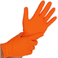 HYGOSTAR Nitril-Handschuh DIAMOND GRIP, XL, orange