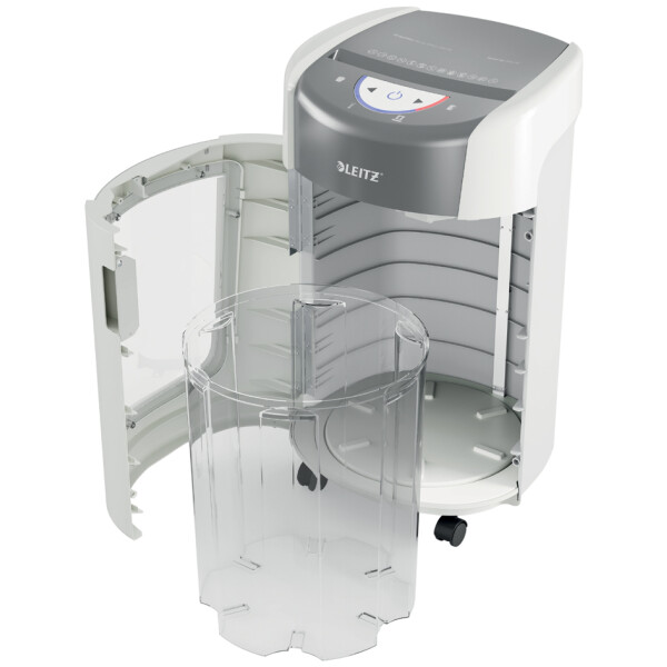 LEITZ Aktenvernichter IQ OptiMax 225 Home Office,weiß silber